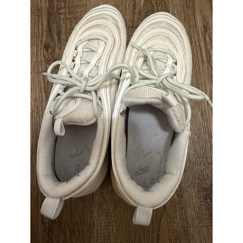 Nike Air Max‎ 97 Womens 9.5 Summit White Metallic Silver Shoes 921733-100 - Picture 6 of 8